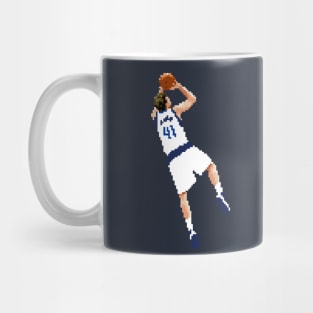 Dirk Nowitzki Pixel Fadeaway Mug